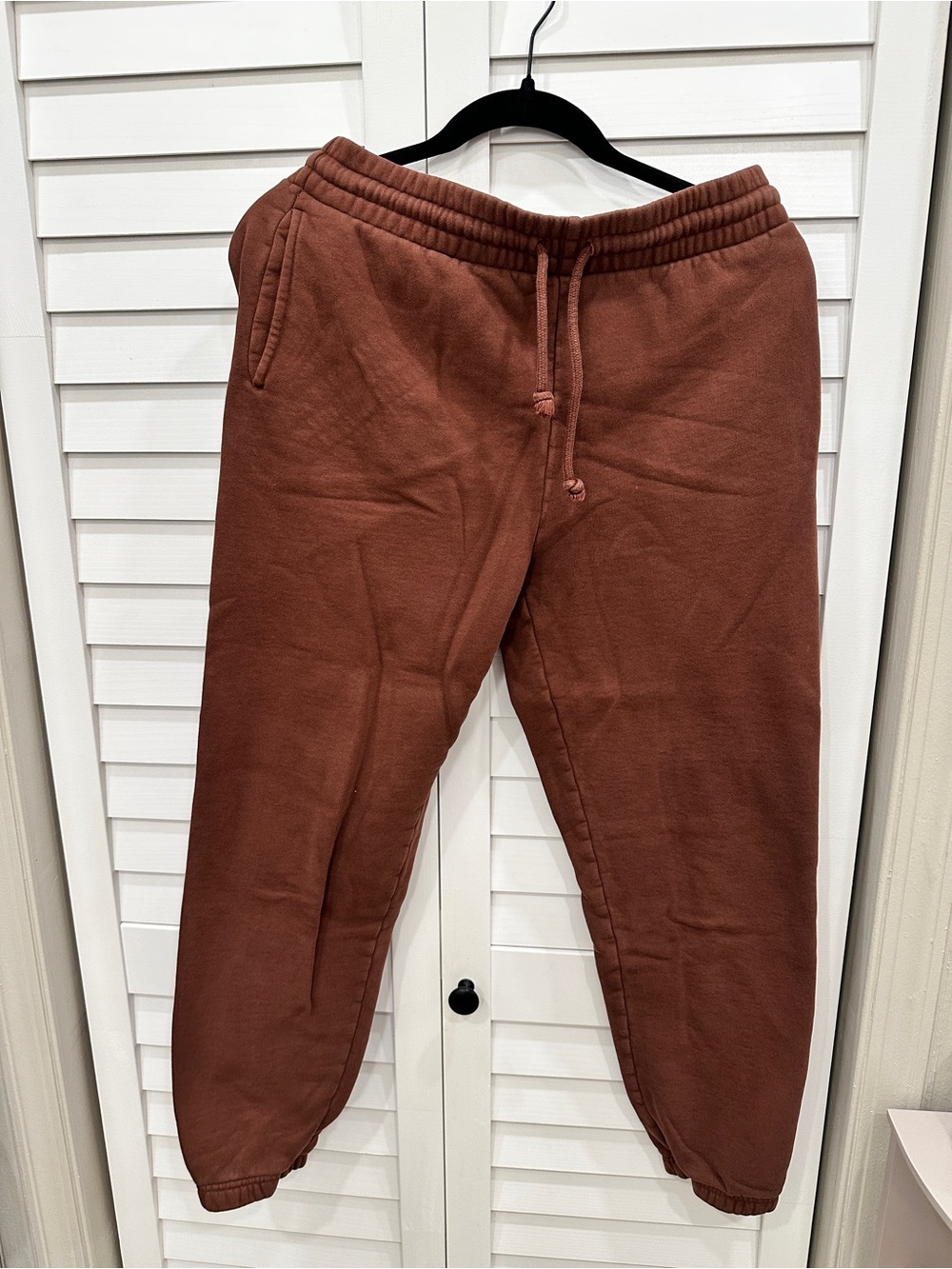 Aritzia TNA Cozy Drawstring Jogger Pants - Brown size M